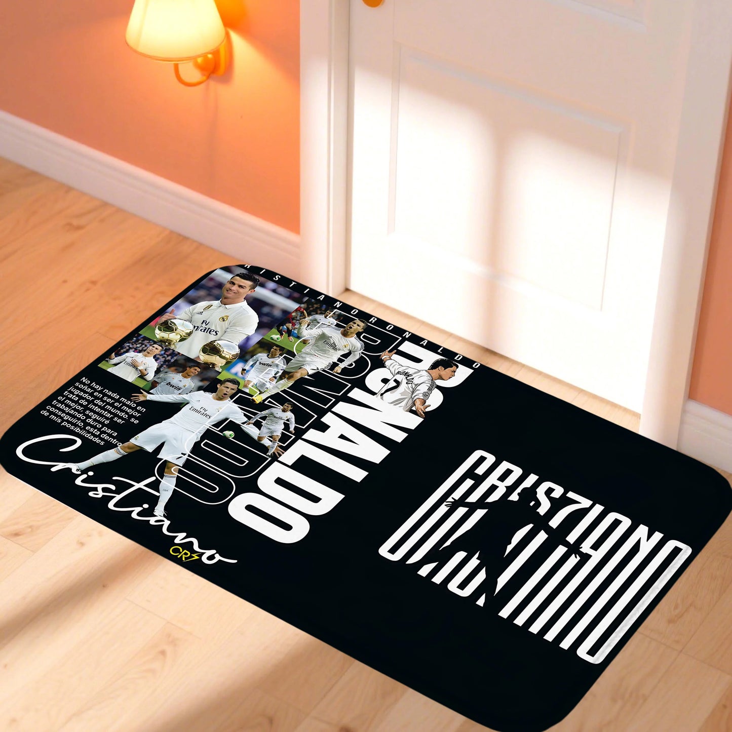 C-CristianoS R-Ronaldo CR7 Doormat Kitchen Rugs for Bedroom Front Door Mat Non-slip Pad Room Decoration Motorcycle Carpet Home