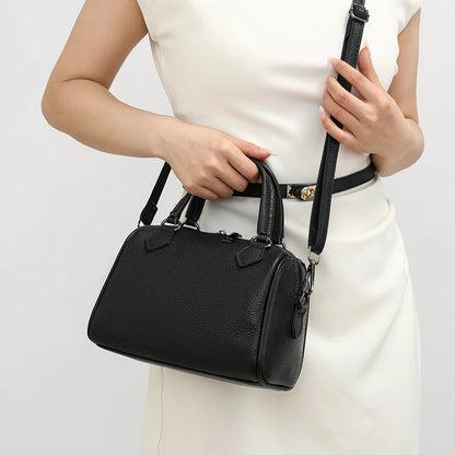 100% Genuine Leather Tote Bag Women Bags Designer Cowhide Luxury Handbags Ladies Shoulder Crossbody Bags Commuting Messenger Sac