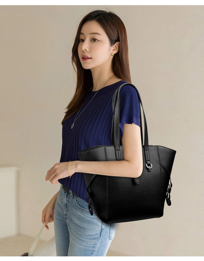 Luxury Brand PU Leather Shoulder Bags Women Fashion Large Capacity Handbag Elegant Crossbody Purse For Ladies Casual Office Tote