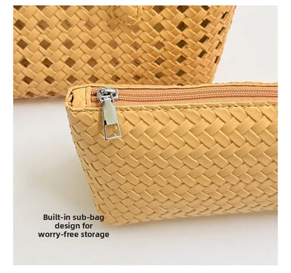 Weave Hollow Out Shoulder Bags for Women 2026 Summer Luxury Designer Hand Bag Females Beach Bags Handbags and Purses