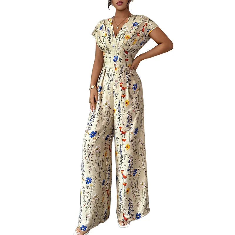 Women's Summer Elegant Short Sleeve High Waist Women's Clothing Straight Office Lady Fashion New Arrival Trendy
