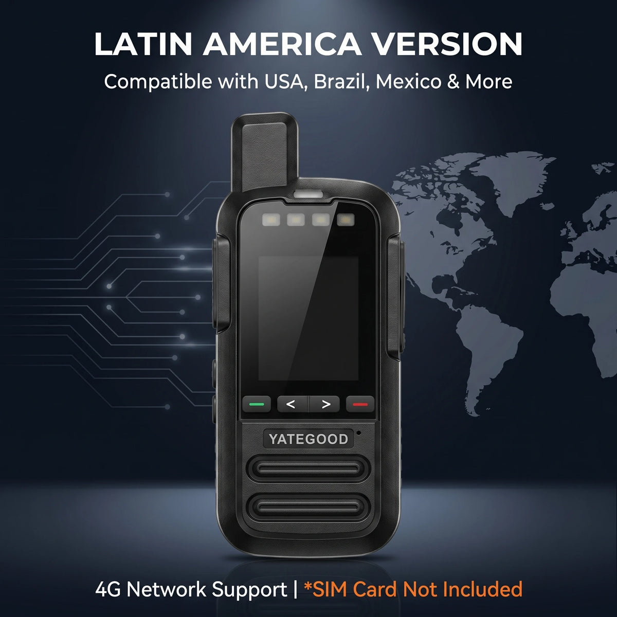 Walkie Talkie  POC Radio 100KM  Handheld Network  SOS Function Global 5000KM 3G 4G POC
