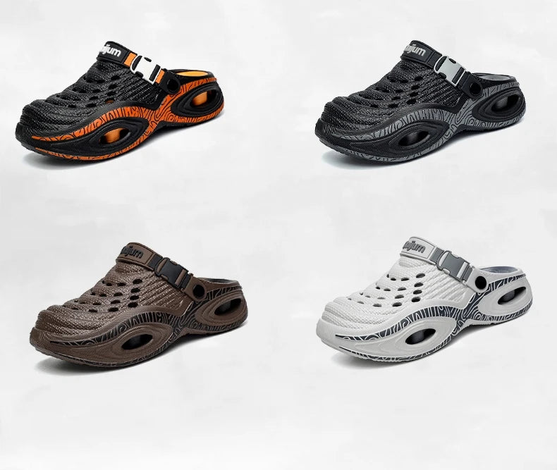 Summer Men's Beach Clogs Outdoor Sandals New Design Slippers EVA Soft Slides For Men Casual Garden Shoes Male Beach Slippers