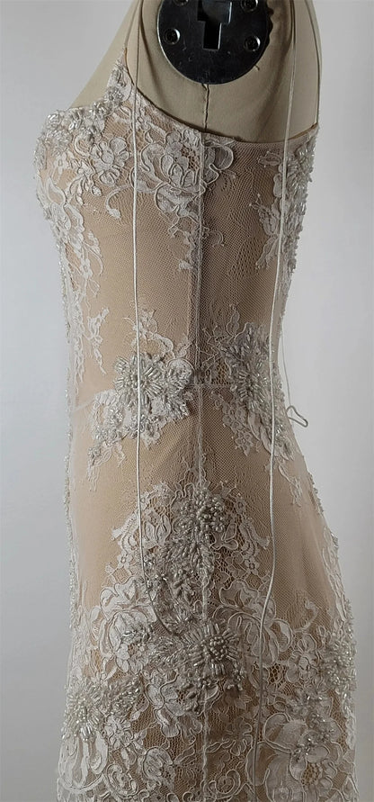 Tokyo Customized White Spaghetti Strap Wedding Dresses Sleeveless Back Lace-Up Bridal Gowns Elegant Mini A-Line Wedding Gowns