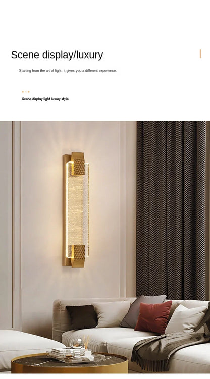 Modern Luxury Crystal Wall Lamp Bedroom Bedside Corridor Stairway Hallway Restaurant Kitchen Background Wall Led Light Sconce