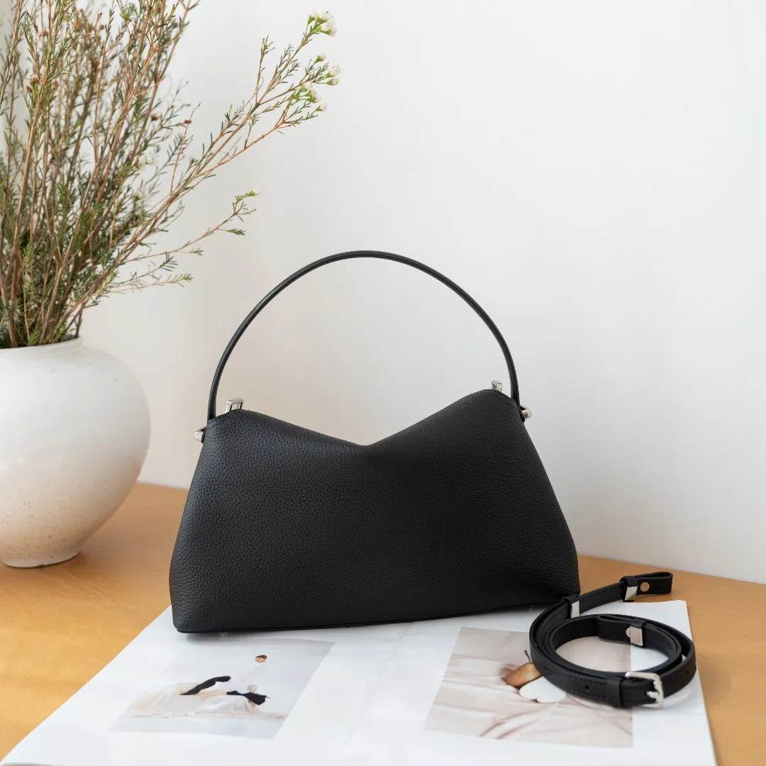 Women's Genuine Grade Leather Handbag Luxury Designer Brand Ladies Cowhide Shoulder Crossbody Bags for Woman High Quality New