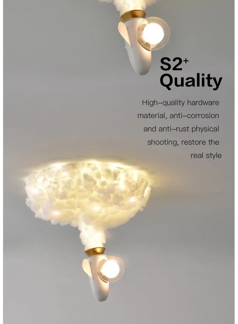 2025 Rocket Astronaut Ceiling Light For Bedroom Study Kids Nursery Modern Creative Led Cloud Led Lights Boys Children Room Light