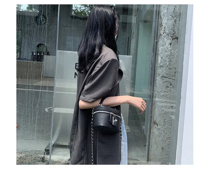 Women Square Handbags 2024 Summer Fashion Chains Crossbody Bags Texture PU Shoulder Bag Elegant Chic Mini Mobile Phone Bags
