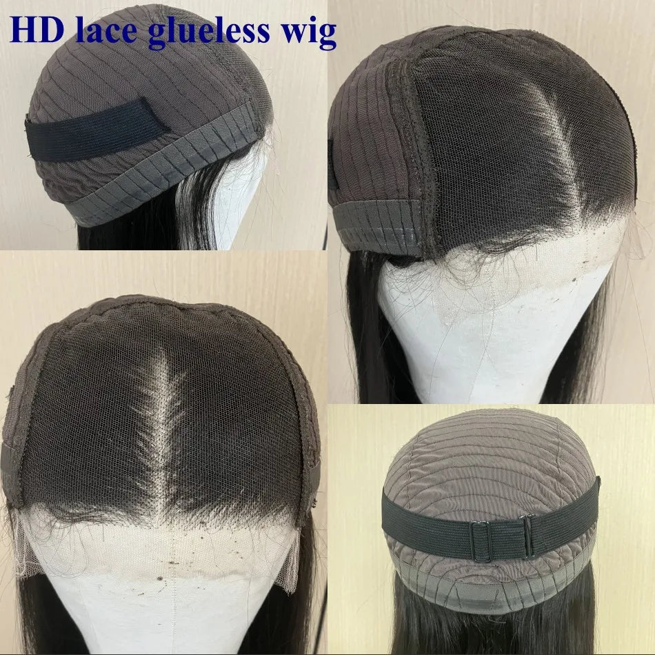 Natural Loose Curl Raw Indian Human Hair 13x6 Lace Front Wigs for Women Natural Hairline Glueless 5x5 HD Lace Closure Wigs