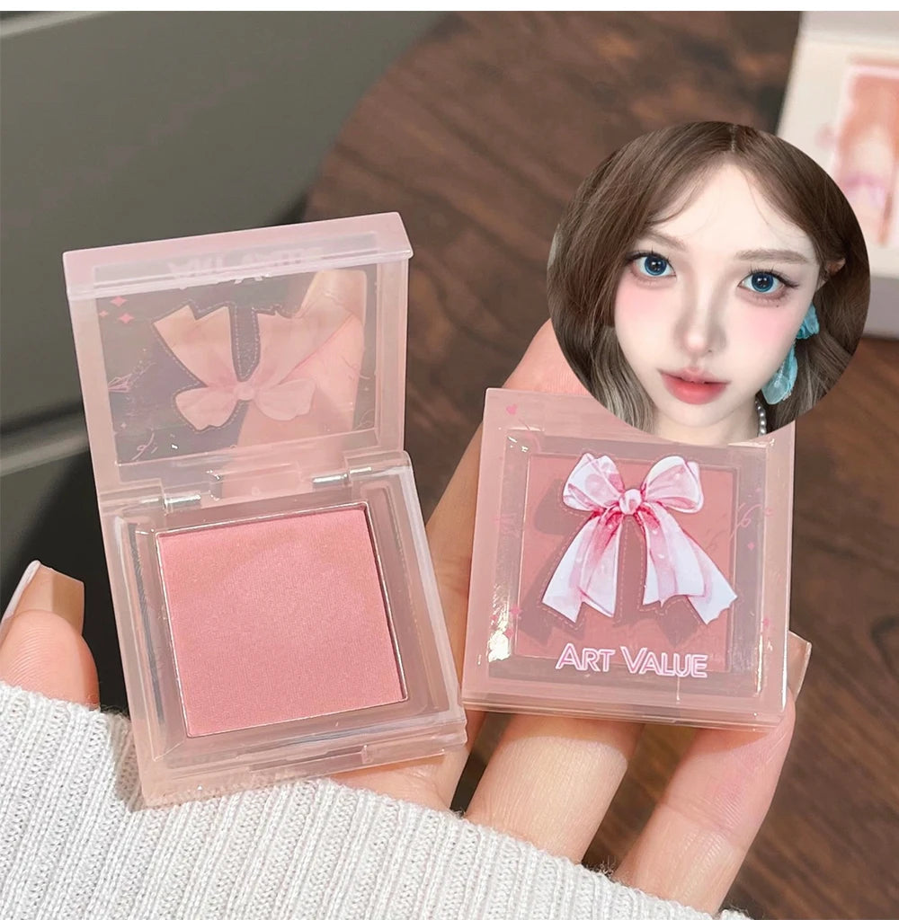 ART VALUE Makeup Sets Include 4Pcs Velvet Matte Lip Mud,1 Pc Blush Palette And 1 Necklace Gift Cosmetics Kits Lasting Lipgloss