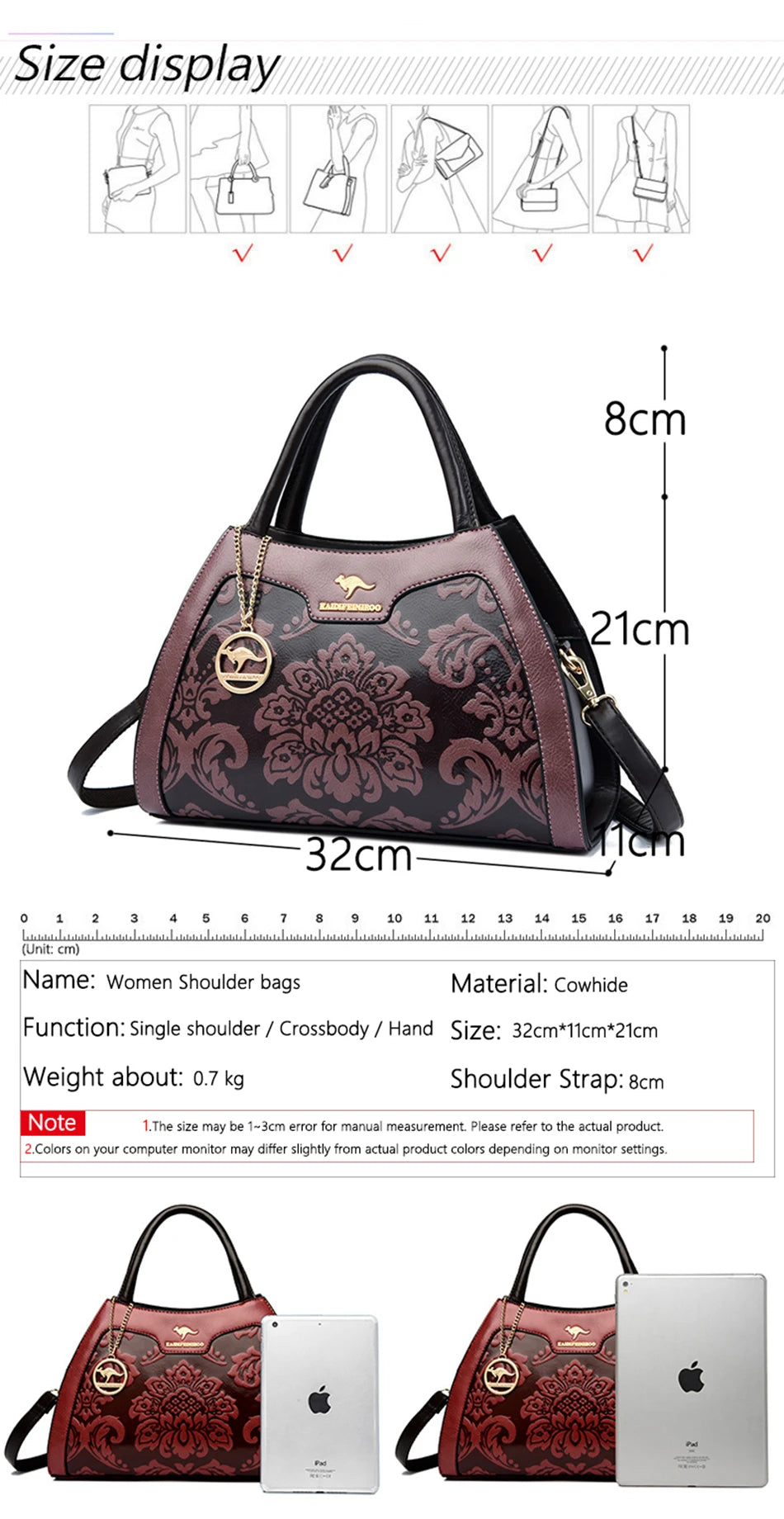 New Women Bag Luxury Designer Cowhide Handbags for Women Famous Brands Crossbody bag for Women Leather Shoulder Bags Sac a main