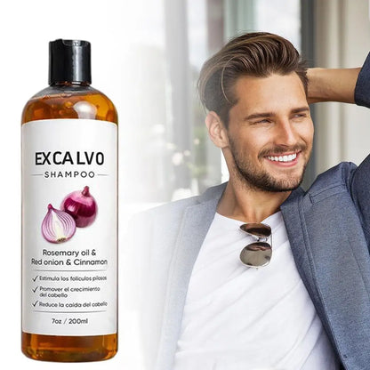 Rosemary Red Onion Shampoo 200ml Men's Thickening Nourishing Moisturizing Hair Care Oil-control for Dry Damaged Hair Daily Use