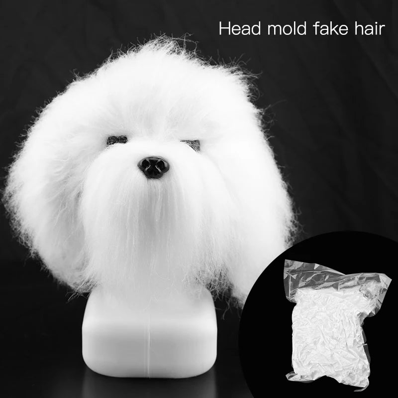 Fenice Pet Simulation Hair Grooming Fake Dog Model Practice Dog Standard Skeleton Model Dog Full Body Fake Hair