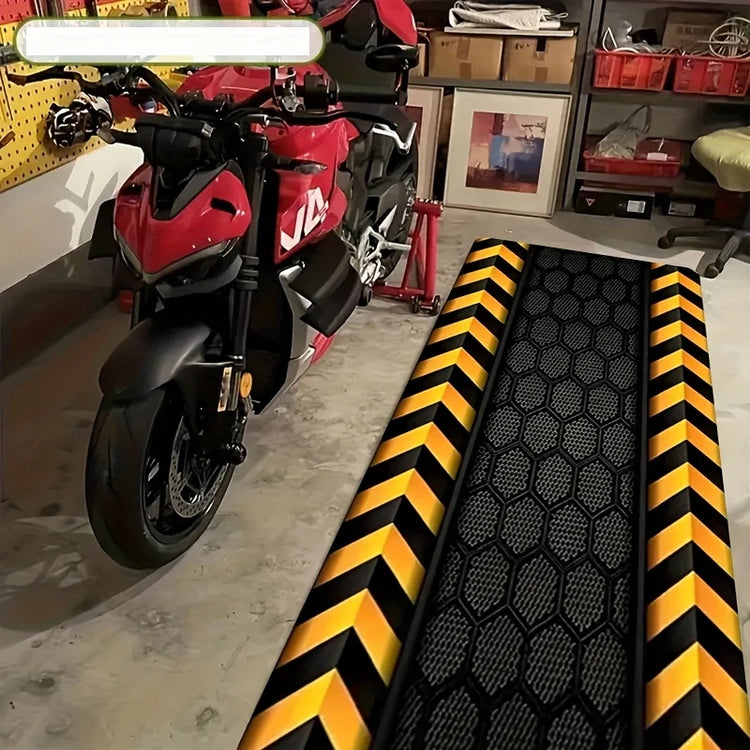 VIKAMA Long Runner Rug, Anti-Slip Motorcycle Mat, Indoor/Outdoor Use, Easy to Clean, Ideal for Racing Motorcycles
