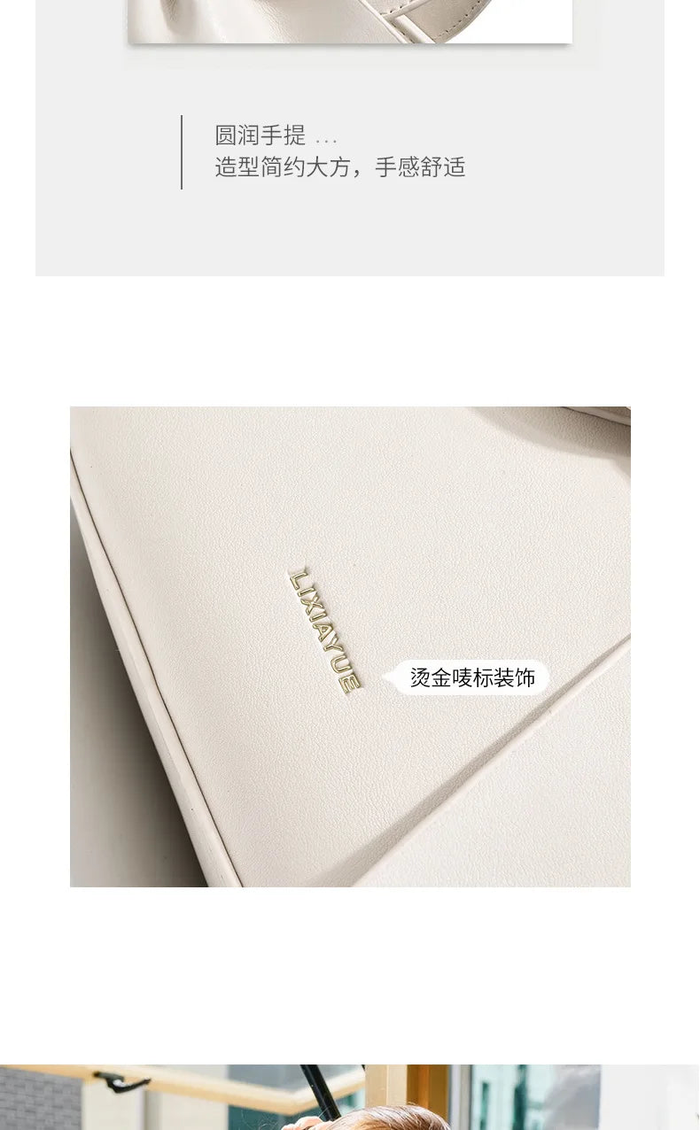 New Fashion Casual Handbags for Women Cute Bow Black White Blue PU Handbags Trendy Daily Shoulder Underarm Bags Bolsa Feminina