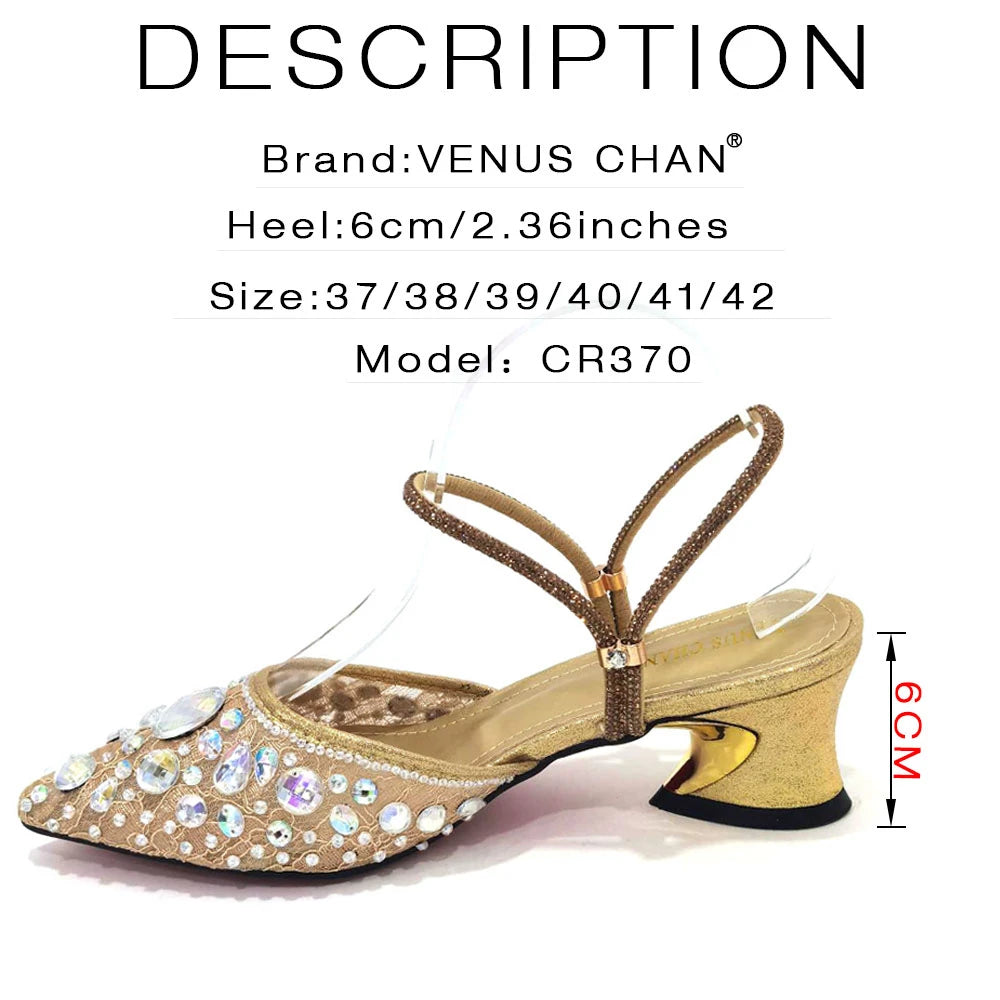 2023 New Italian Design Noble Dual-Purpose Three-Dimensional Bag And Ladies Heel Shoes Shiny Material For Nigeria Wedding Party