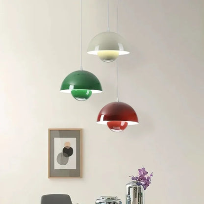 Nordic Minimalist 23cm Pendant Lights Modern Restaurant LED Chandelier E27 Bedroom Study Kitchen Island Home Decoration Gloss