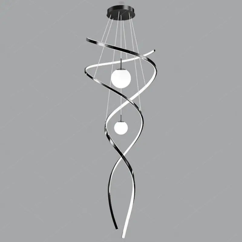 Modern home decor led lights pendant light lamps forstaircase Chandeliers for living room hanging light indoor lighting