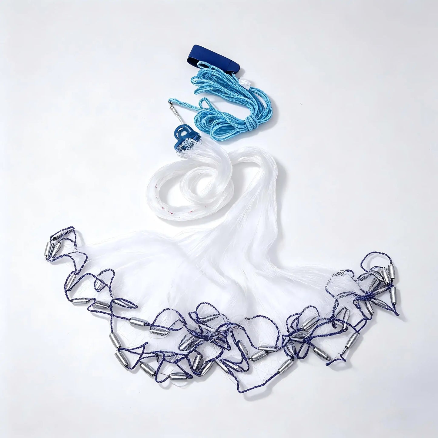 10ft Fishing Cast Net for Bait Trap Round Throw Cast Net Ready‑to‑Use Hand Throw Fishing Net for River Lake Pond Shallow Sea Fishing