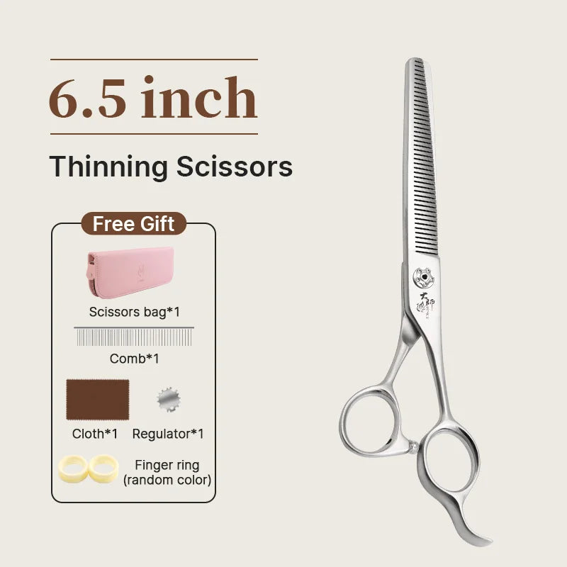 Fenice Slim Narrow Dog Grooming Scissors Set Straight/Curved/Thinner/Chunker Shears Scissors Specialized for KR and JP Groomers