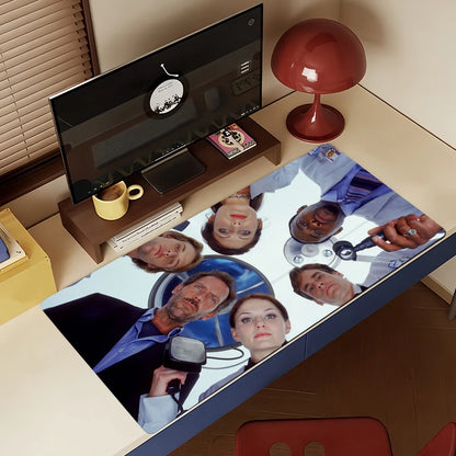 Classic TV House Mouse Pad Non-slip Rubber Gamer Balance Computer Mat Decoracion Deskmat Laptop Office Large