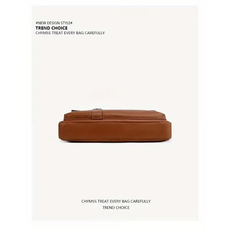 PU Business Briefcase - A Lightweight Cross-body Bag with Ample Capacity, Perfect for Daily Commuting.