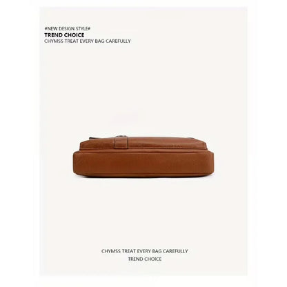 PU Business Briefcase - A Lightweight Cross-body Bag with Ample Capacity, Perfect for Daily Commuting.
