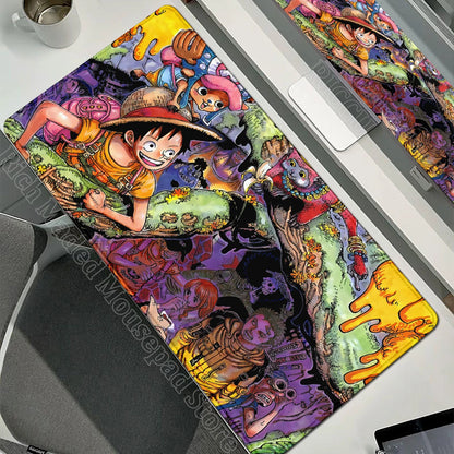 Anime Gamer Keyboard MouseMats One P-Piece Gaming Mouse Pad XXL Speed Rubber Cartoon Big Computer Desk Mat PC E-Sports Mousepad