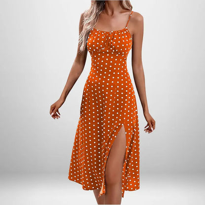 Women Elegant Floral Beach Vacation Streetwear Sexy Low Cut Beach Party Slim Slit Dress Chic Bodycon Lady Sleeveless Vestidos