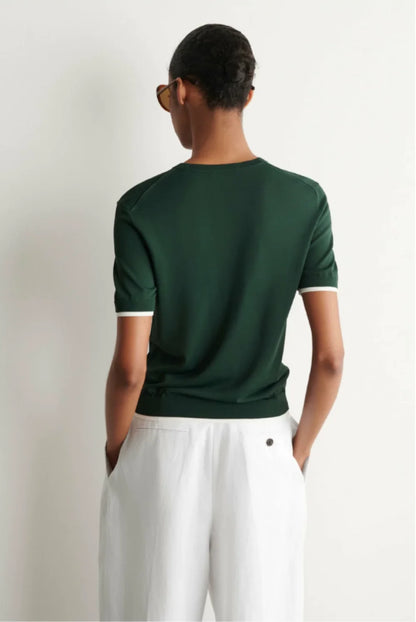 XIMIAN APPAREL 2026 YAZHIMEI traf Cos Spring New Style of Ladies' Casual Standard style green layered V-neck knitted sweater
