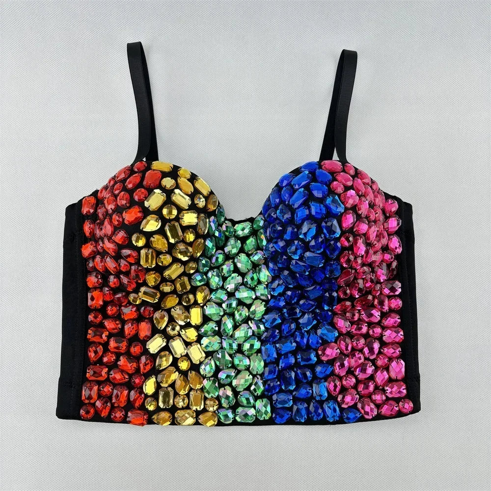 Sexy Party Corset Tops Woman Tank Streetwear Camis Bustier Fashion y2k Crop Top Women Clothes Summer Club Shirt Ladies Bra Blusa