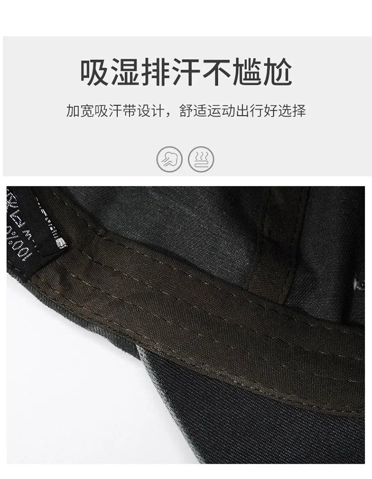 Outdoor sports hat retro men's washed faded old cowboy hat M letter cotton soft top embroidered sunshade baseball cap