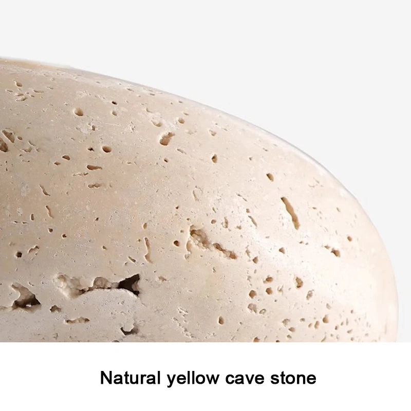 Japanese Wabi Sabi Stone Pendant Lamp for Bedroom Bedside Table Lights Minimalist Island Kitchen Dining Room Hanging Chandeliers