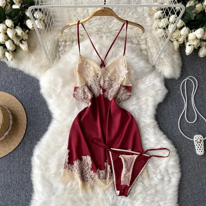 Cute Sweet Trend Cartoon Printed Jumpsuit Half High Collar Sleeveless Slim Fit Lingerie Bodycon Bodysuit Rompers Pajama Catsuits