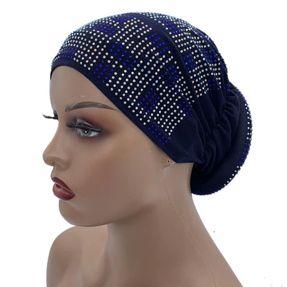 Summer Breathable Turban Cap for Women Muslim Under Scarf Cap African Lady Head Wraps Bonnet