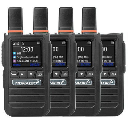 TIDRADIO TD-G19 Global POC Radio AI Noise Canceling Wireless Accessories 4G Walkie Talkie Long Range PTT Group Call Loud Audio