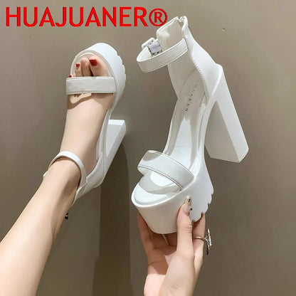 Super High Heels Women's Shoes Fashion Elegant High Heel Sandals Women Party Wedding Pumps Women Luxury Peep Toe Platform Sandal