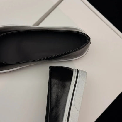 Luxury Brand Commuter Shoes Women's Slip-on Versatile Casual Shoes Casual Shoes Lambskin Material Stylish Casual Flat Shoes