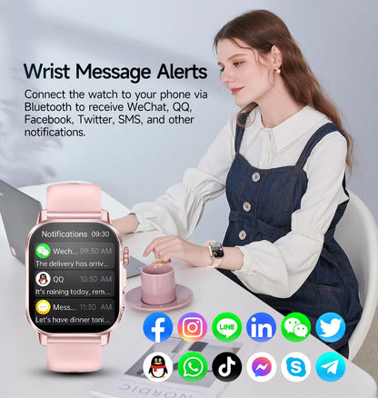 2026 New Body Analysis Health Smart Watch ECG+PPG Uric Acid Blood Pressure Blood Oxygen Clock Call AMOLED Smart Watch Men Women