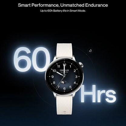 Global Version OnePlus Watch 3 43mm Smart Watch 1.32inches AMOLED Up to 60h Battery Life Wear OS by Google GPS NFC