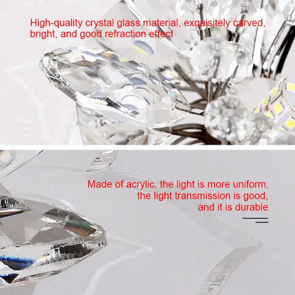 LED Lotus Glass Corridor Ceiling Lights porch Hallway Plastic Leaves Ceiling Lamps Living Room Balcony Ceiling fixtures