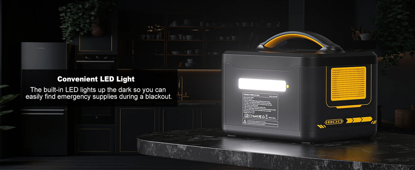 VTOMAN JUMP 1800 Power Station 1548Wh LiFePO4 Battery 1800W Emergency Power Supply for Outdoor Camping Home Energy Power