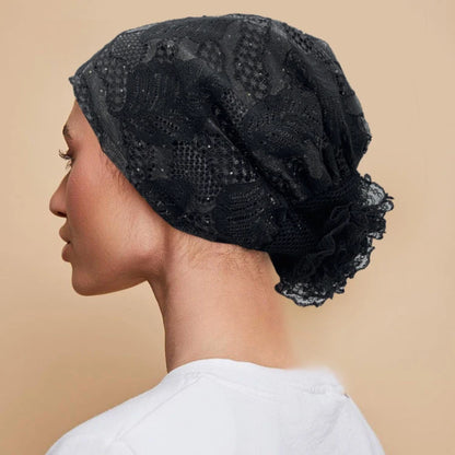 Embroidery Turban Cap for Women Summer Breathable Head Wraps Bonnet Muslim Under Scarf Hat Cancer Chemo Hats Turbante mujer