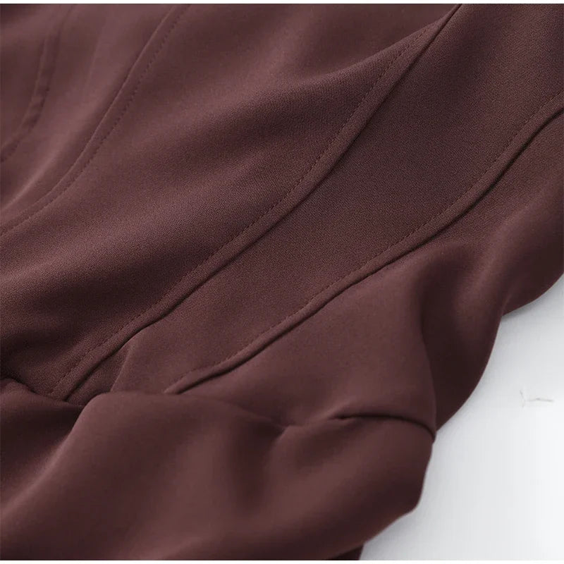 Women Sexy Square-neck Halter Mini Dress 2025 Pleated Sleeveless Backless High Waist Bodycon Dresses New Summer Lady Party Robes