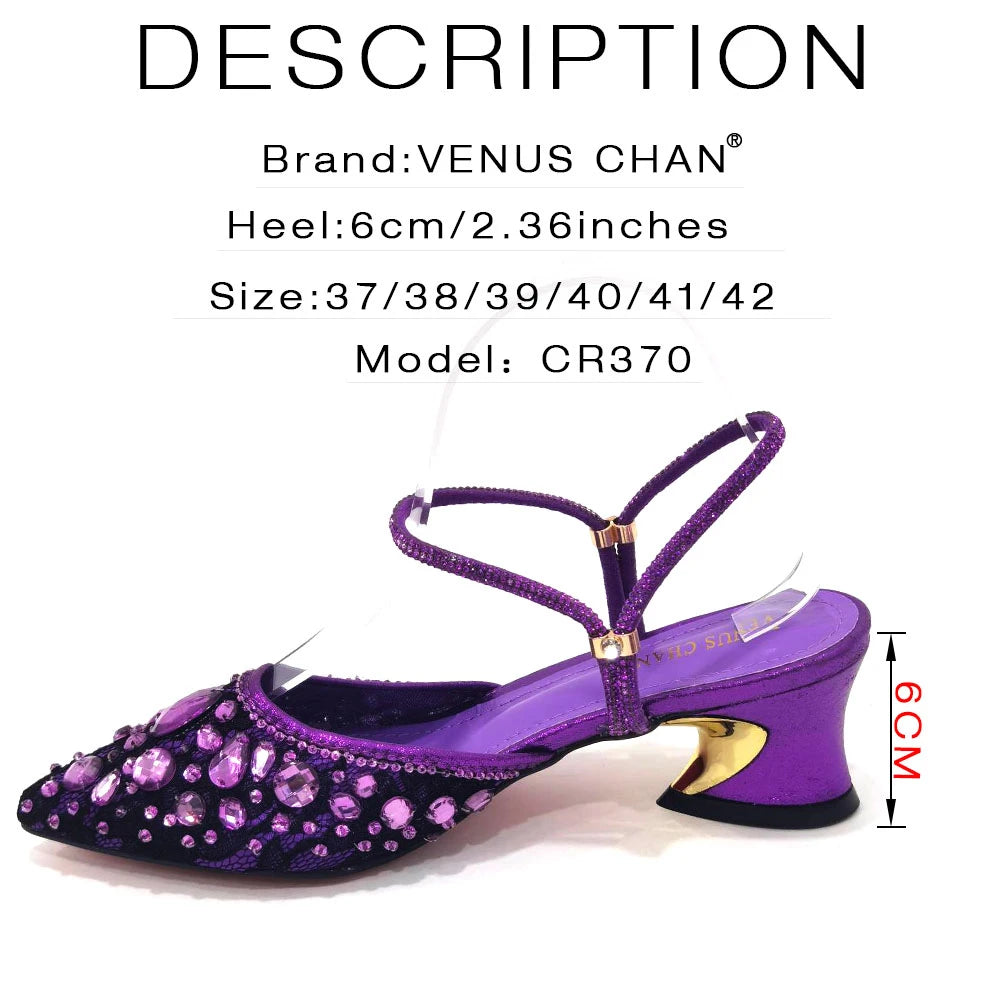 2023 New Italian Design Noble Dual-Purpose Three-Dimensional Bag And Ladies Heel Shoes Shiny Material For Nigeria Wedding Party