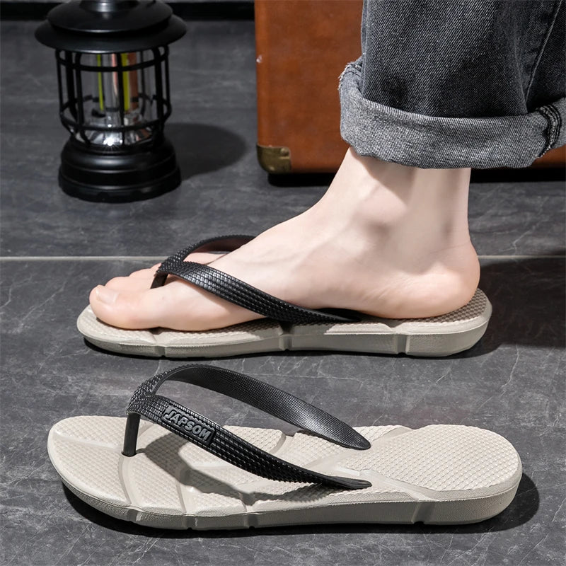 Summer Men's Flip Flops Plus Size 49 50 Soft Comfort Breathable Slippers Non-Slip House Outdoor Beach Slides Massage Flip Flops
