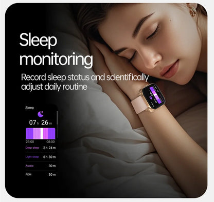 2026 1000mAh Large Battery 2026 New 2.04" HD Display Health Monitor Smart Watch Bluetooth Call IP68 Waterproof Sports Smartwatch