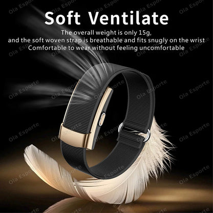 2026 Health Smart Bracelet Heart Rate Blood Oxygen Monitor Pedometer Sport Fitness Electronic Bracelet Men Women Smartwatch Hw12