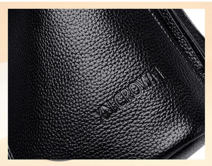 Vintage Women Genuine Leather Handbags Designer Bucket Ladies Shoulder Bags Fashion Luxury Brand Female Messenger Bag Briefcase