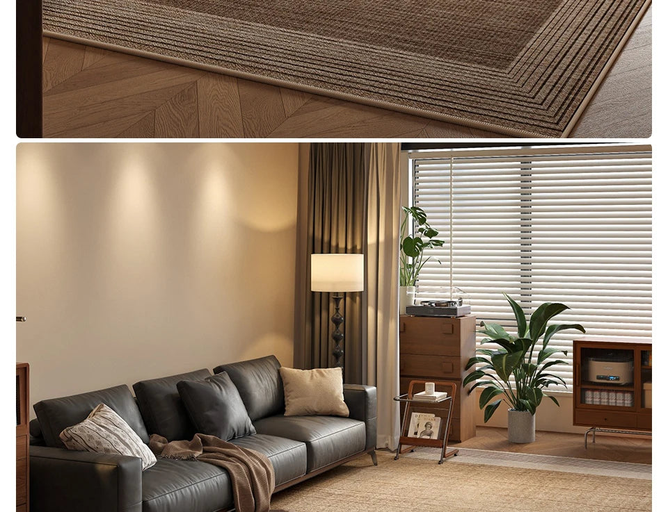 Large Area Carpet For Living Room Rug Bedside Bedroom Floor Mat Loop Pile TPR Non-Slip Waterproof Rugs 카페트 거실 대형 Alfombra Salón